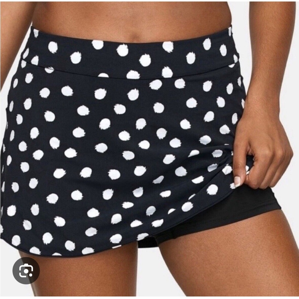 Outdoor Voices Black and White Polka Dot Skirt